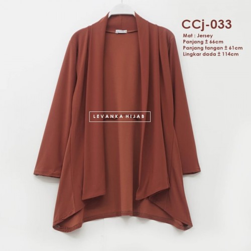 CCj-033 Cardigan jersey Lengan panjang